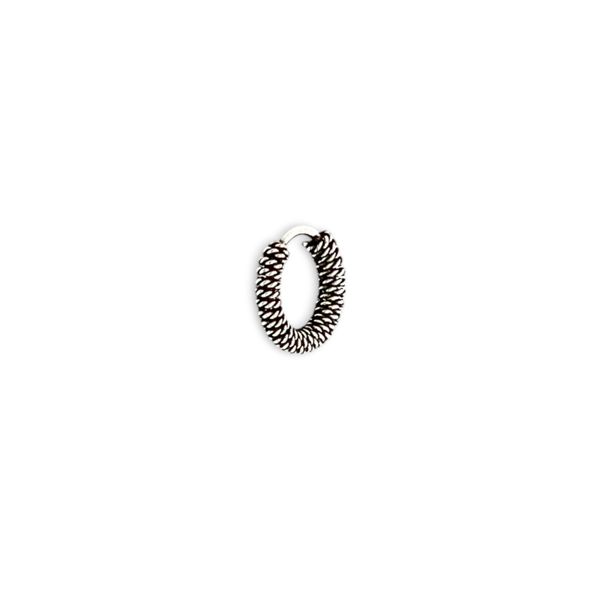 PurpleLuck Asin Oxidized Silver Nose Ring