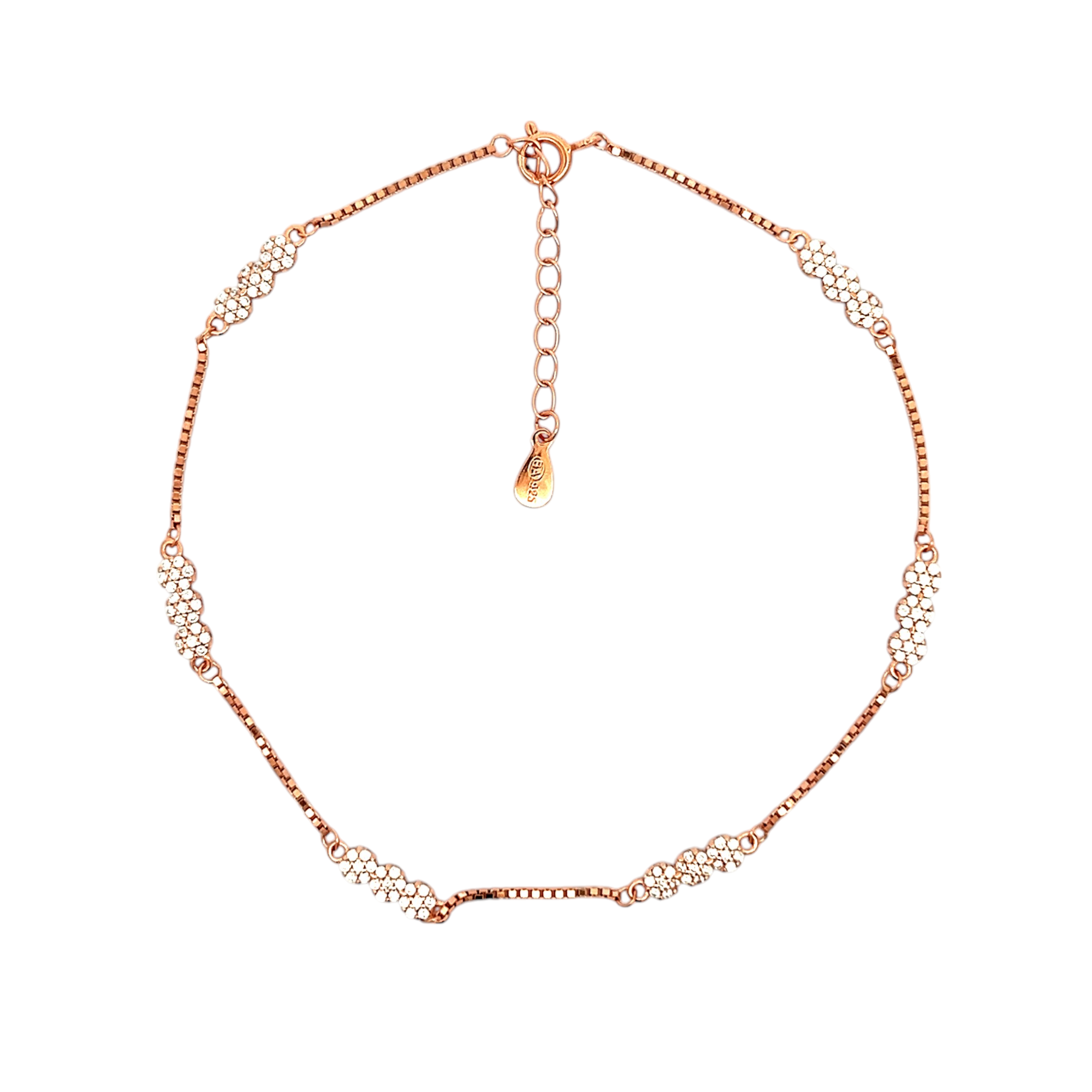 PurpleLuck Catherine Rose Gold Anklet