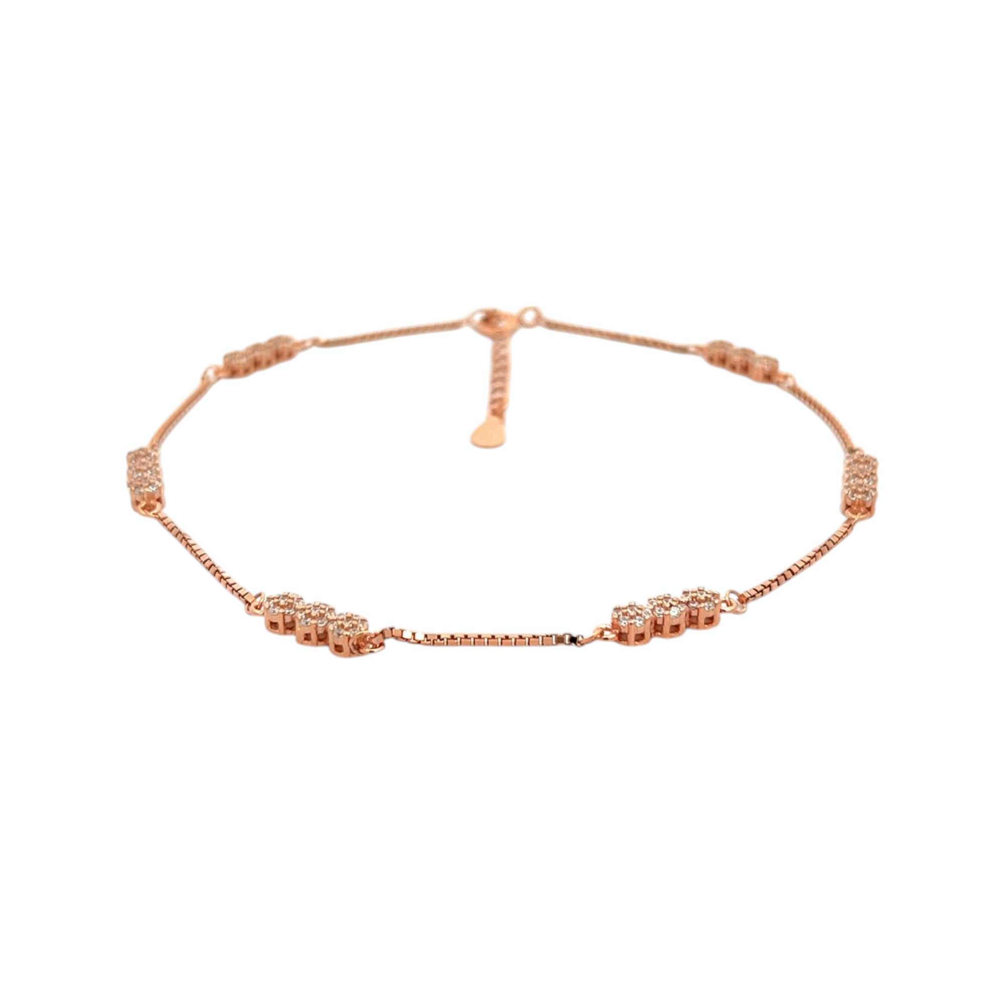 PurpleLuck Catherine Rose Gold Anklet