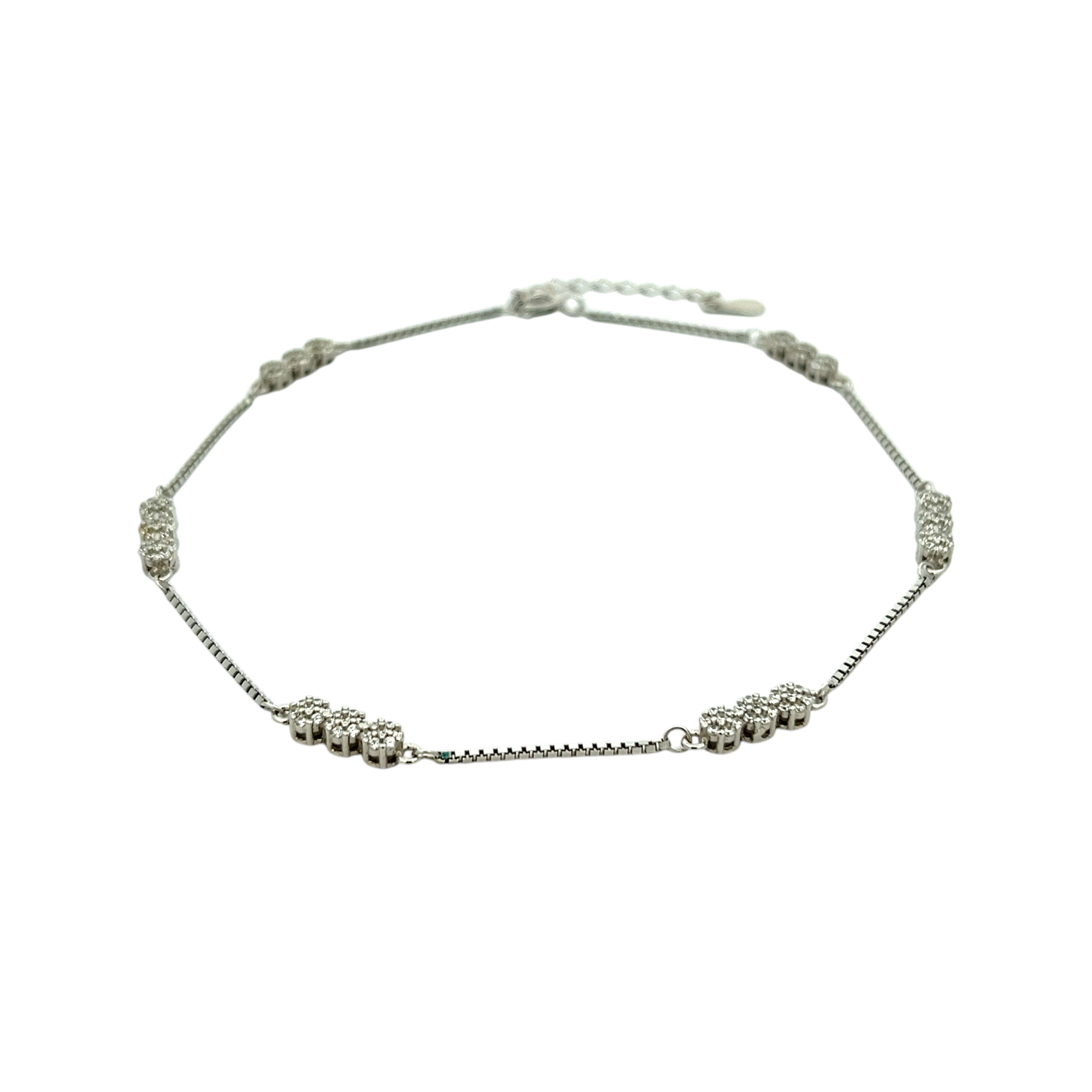 PurpleLuck Catherine Silver Anklet