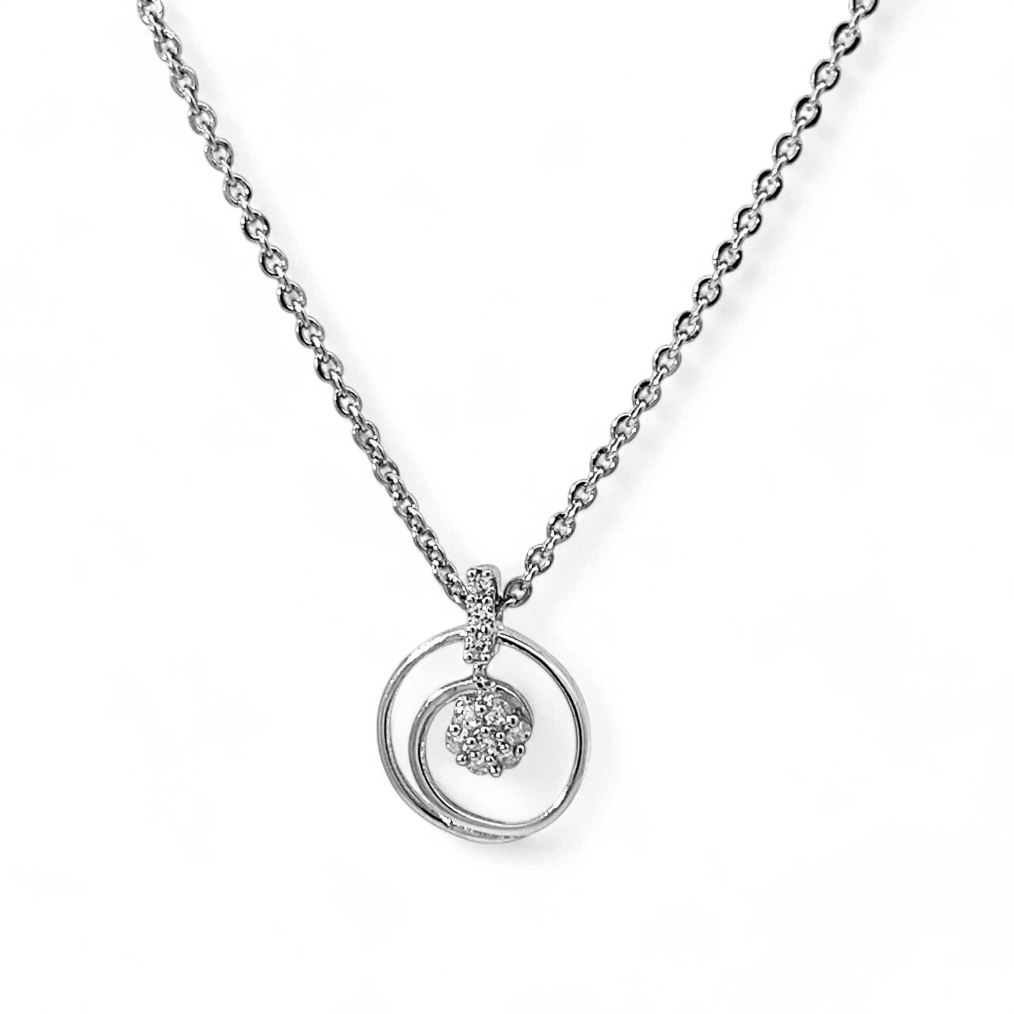 PurpleLuck Circle Of Life Silver Necklace