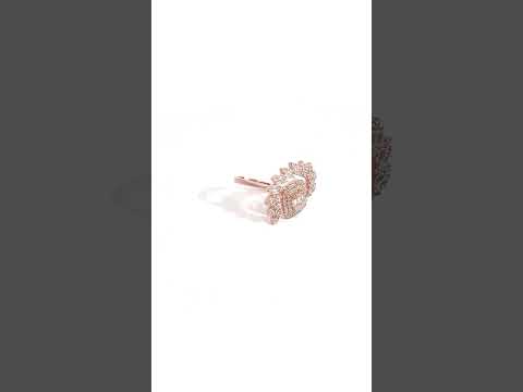 PurpleLuck Rose Gold Marquise Cascade Ring