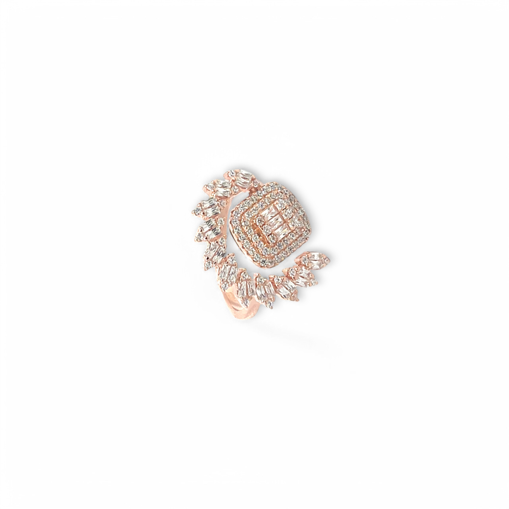 PurpleLuck Rose Gold Marquise Cascade Ring