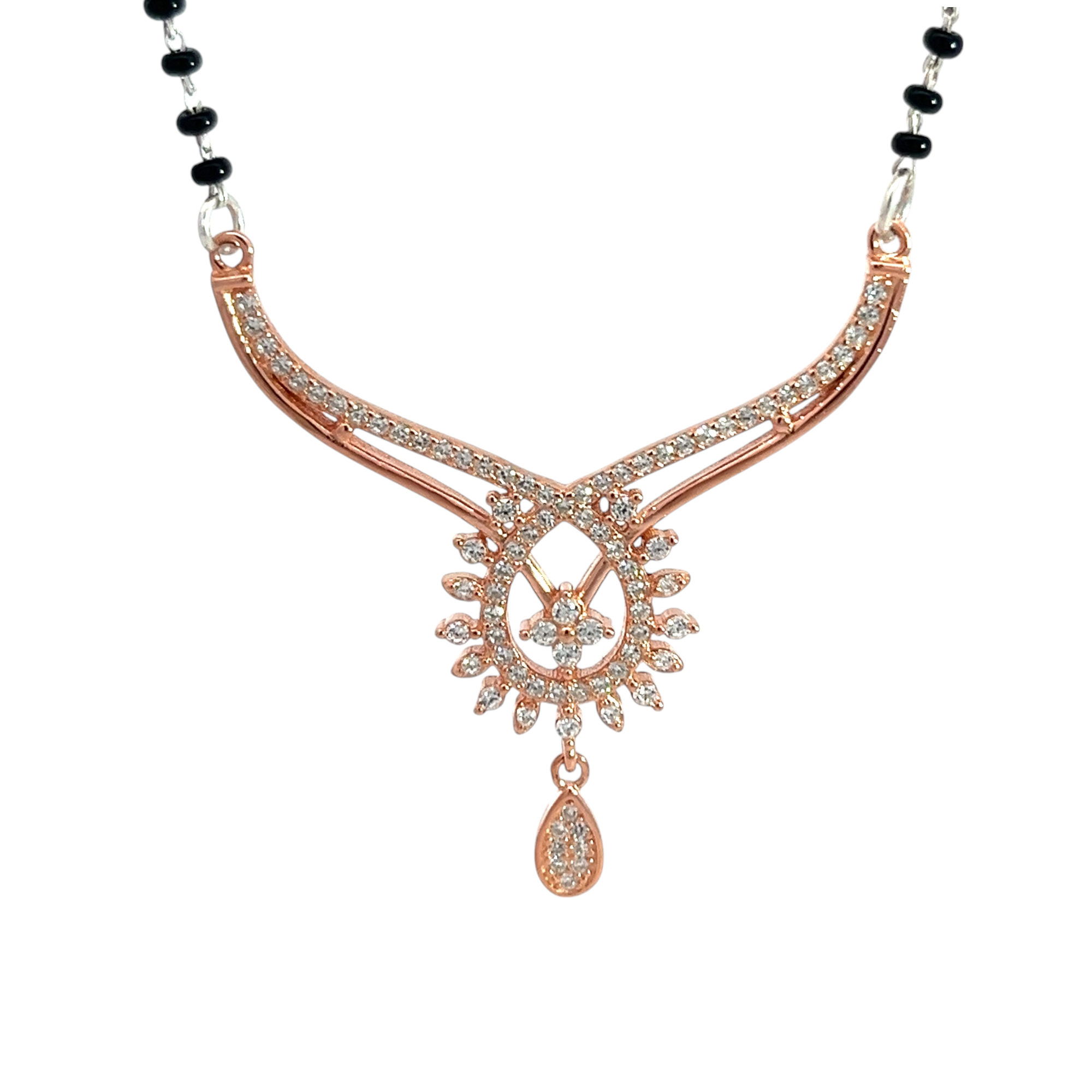 PurplLuck- Tanvi Rose Gold Mangalsutra