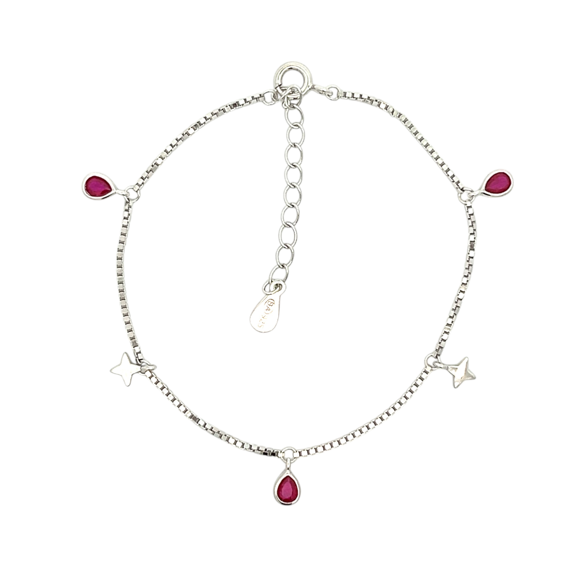 Purpleluck Zeenat Silver Bracelet